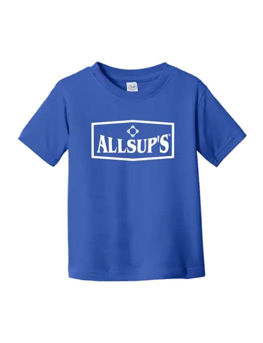 Rabbit Skins Royal Toddler Fine Jersey Tee w/ALLSUP'S Logo