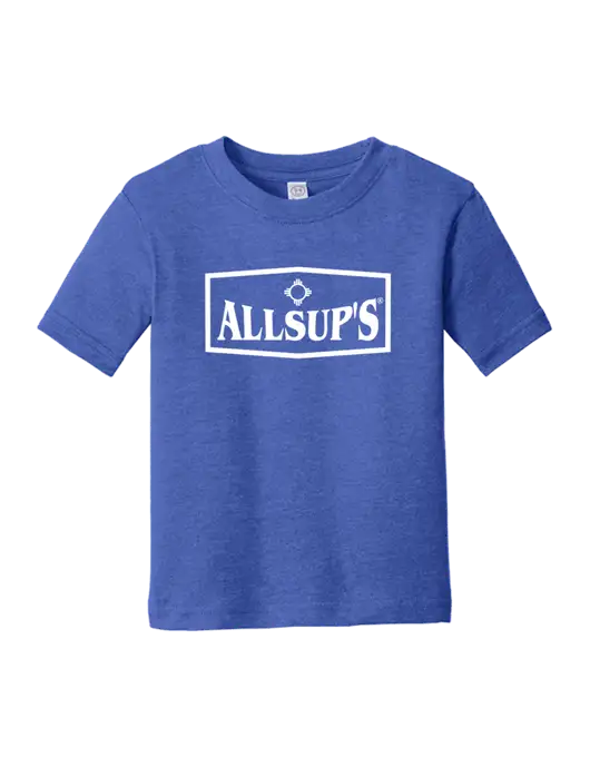 Rabbit Skins Vintage Royal Toddler Fine Jersey Tee w/ALLSUP'S Logo