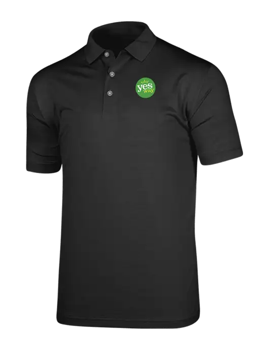 Callaway Vibrant Black Ventilated Polo w/Yesway Logo
