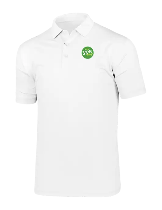Callaway Vibrant Bright White Ventilated Polo w/Yesway Logo