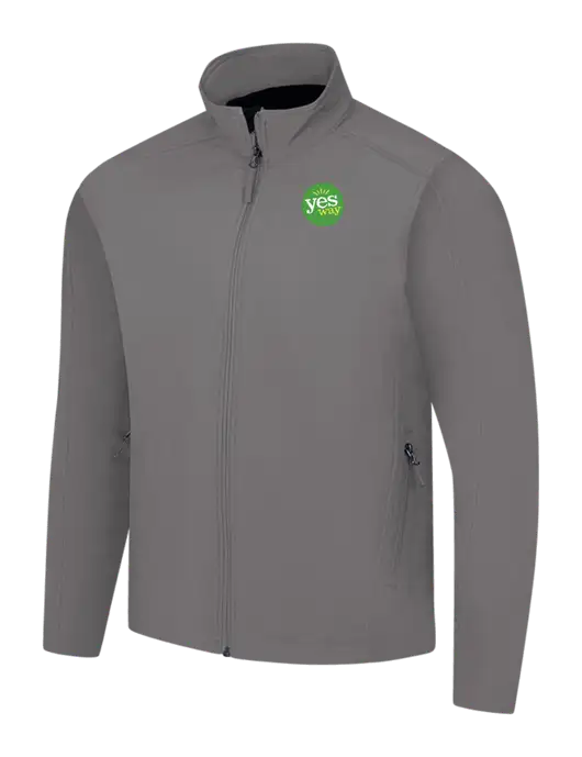 Medium Grey Core Soft Shell Jacket w/Yesway Logo