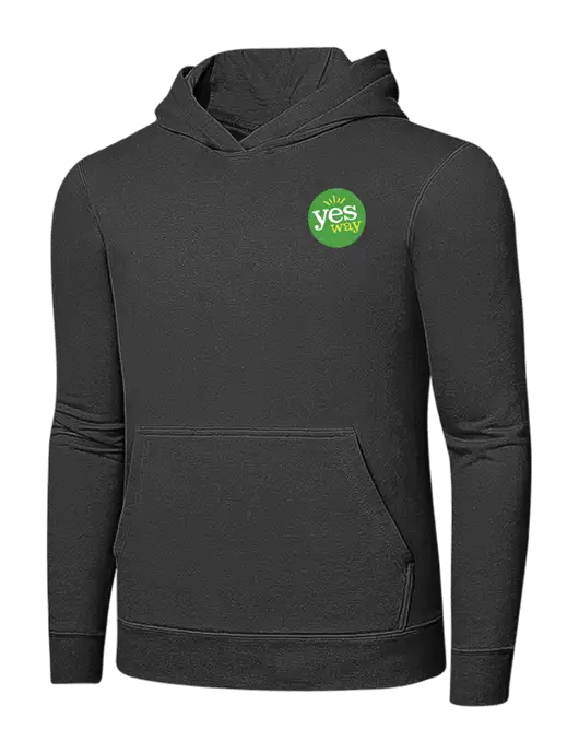 Charcoal 7.8 oz Ring Spun Hooded Sweatshirt w/Yesway Logo