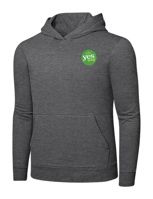 Graphite Heather 7.8. oz Ring Spun Hooded Sweatshirt w/Yesway Logo
