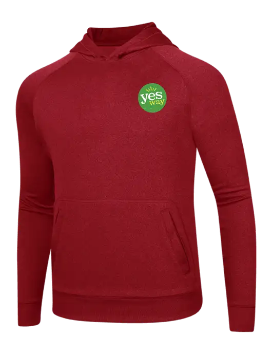 Tech True Red Fleece Hooded Sweatshirt w/Yesway Logo