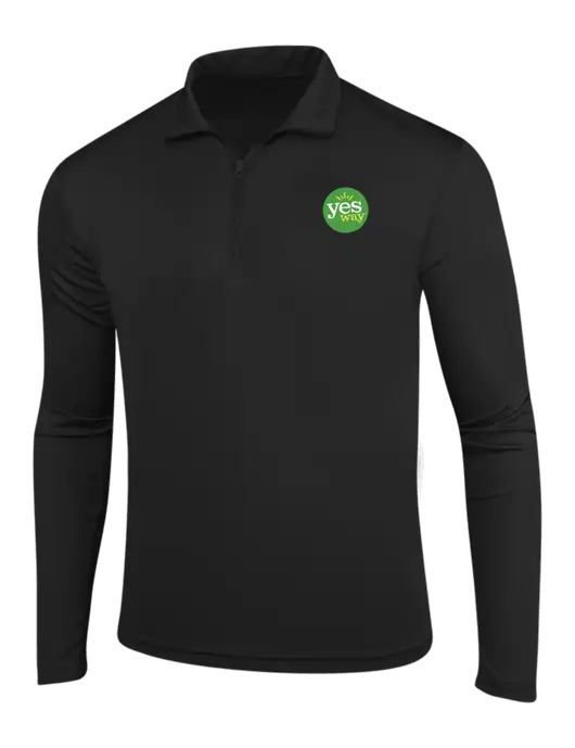 Black PosiCharge Competitor 1/4 Zip Pullover w/Yesway Logo