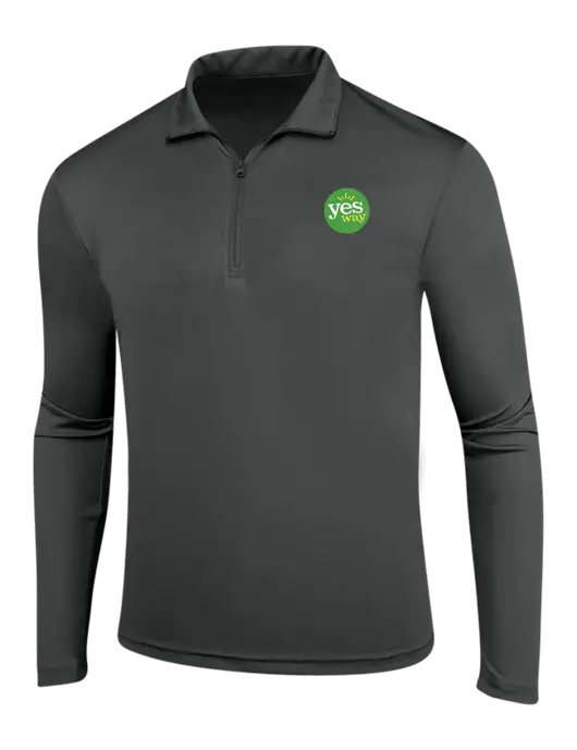 Dark Grey PosiCharge Competitor 1/4 Zip Pullover w/Yesway Logo