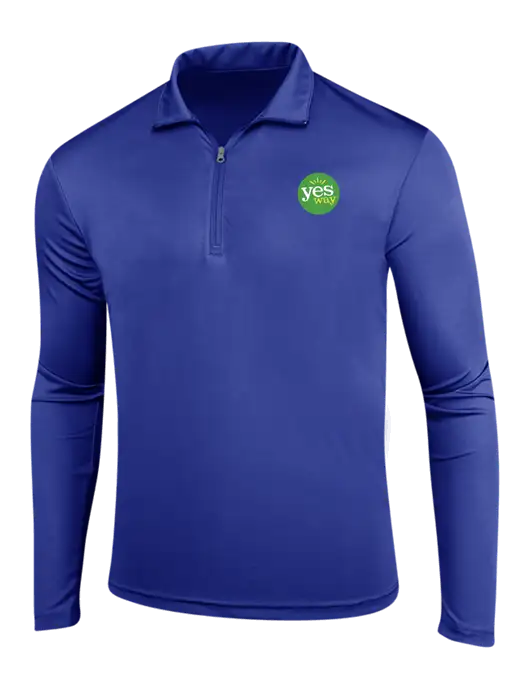 Dark Royal PosiCharge Competitor 1/4 Zip Pullover w/Yesway Logo
