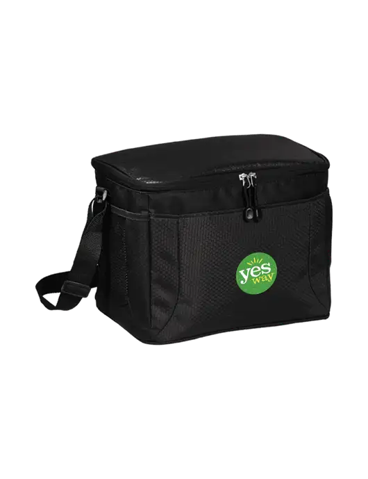 12 Can Black/Black Cube Cooler  w/Yesway Logo