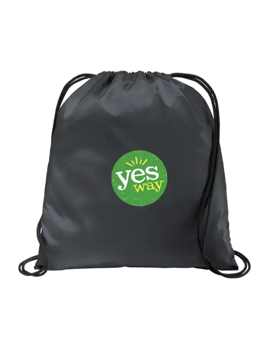 Drawstring  Graphite Grey Cinch Pack w/Yesway Logo