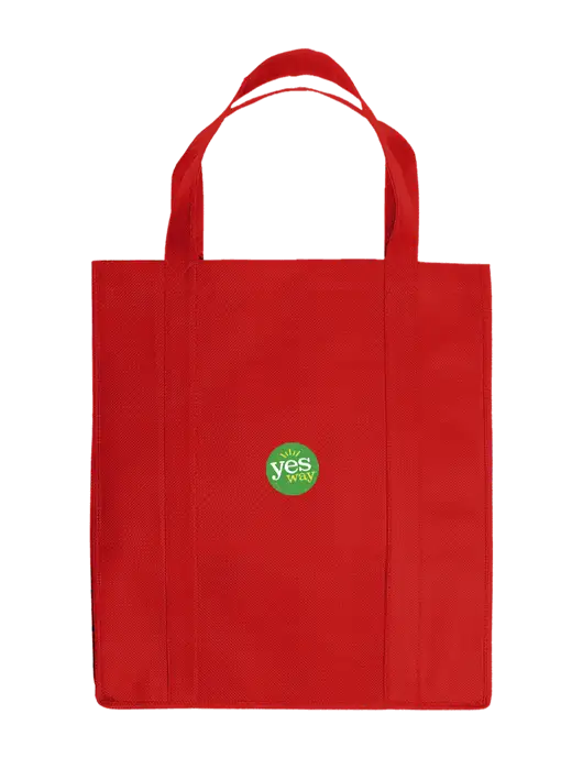 Eco Reusable Jumbo Red Shopping Bag w/Yesway Logo