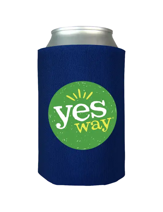 Dark Royal Blue Foam Coolie w/Yesway Logo