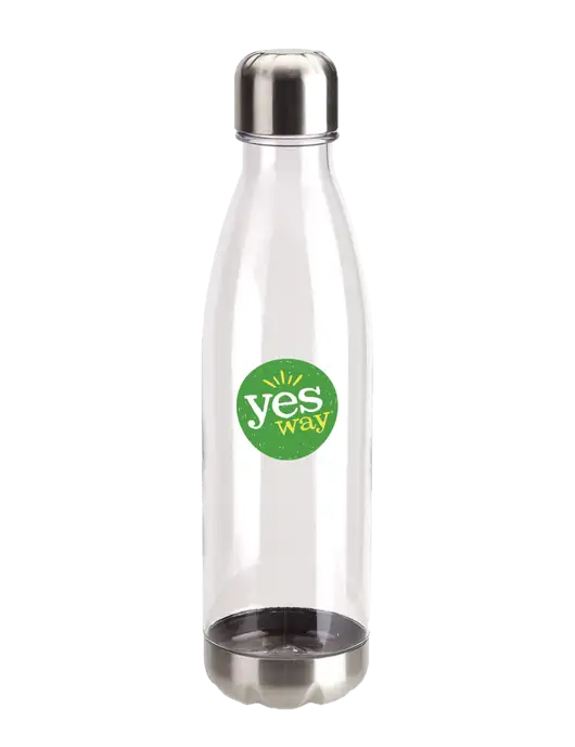 Bayside Tritan Clear 25 oz Bottle with Stainless Base and Cap w/Yesway Logo