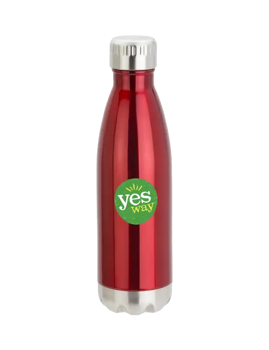 City Go Red 17 oz Insulated Bottle w/Yesway Logo