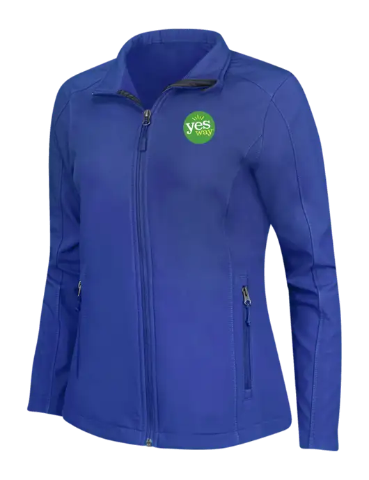 Dark Royal Womens Core Soft Shell Jacket w/Yesway Logo
