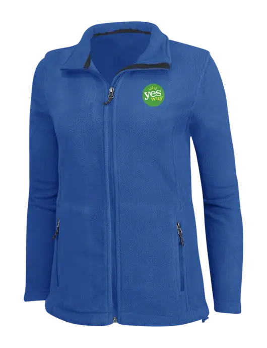 Womens Dark Royal Fleece Jacket w/Yesway Logo