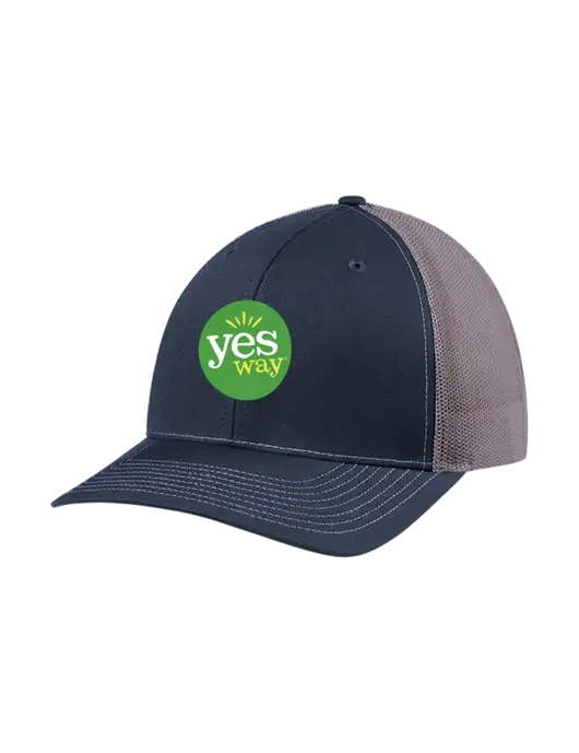 Richardson Adjustable Snapback Original 112 Trucker Cap Navy w/Charcoal Mesh w/Yesway Logo