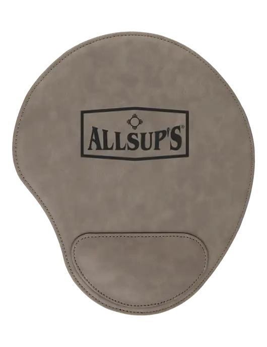 Gray Leatherette Mouse Pad w/ALLSUP'S Logo