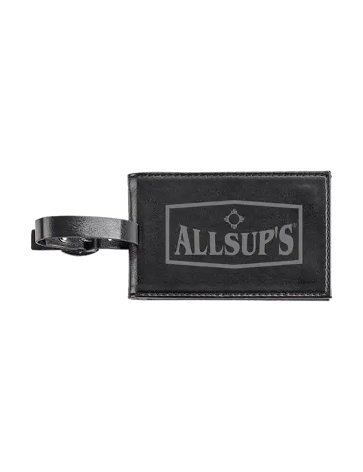 Fabrizio Black Executive Luggage Tag w/ALLSUP'S Logo