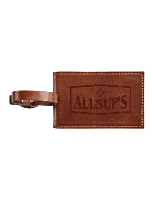 Fabrizio Brown Executive Luggage Tag w/ALLSUP'S Logo
