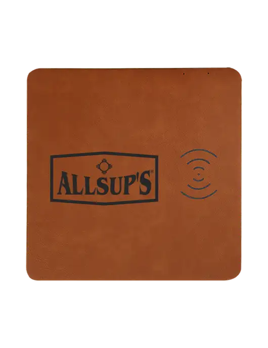 Rawhide Laserable Leatherette Phone Charging Mat w/ALLSUP'S Logo