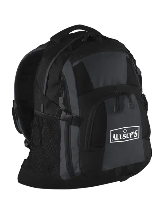 Urban Black/Grey/Black Laptop Backpack w/ALLSUP'S Logo