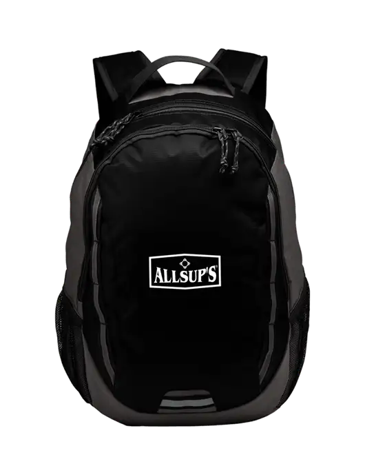 Ridge Black/Dark Charcoal Laptop Backpack w/ALLSUP'S Logo