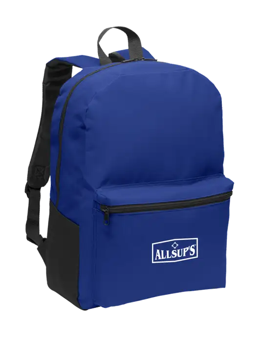 Casual Twilight Blue Lightweight Laptop Backpack w/ALLSUP'S Logo