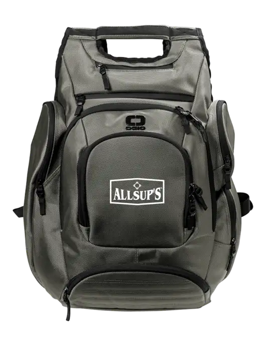 OGIO Medium Grey Metro Ballistic Laptop Backpack w/ALLSUP'S Logo