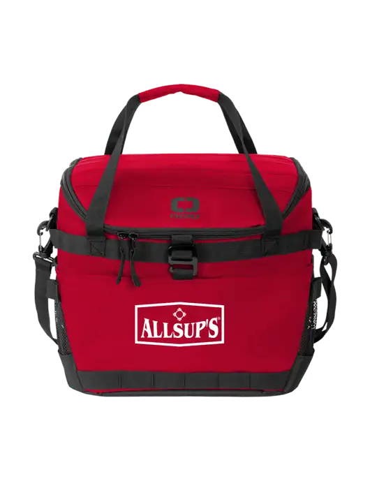 OGIO Red Sprint 24-Pack Cooler w/ALLSUP'S Logo