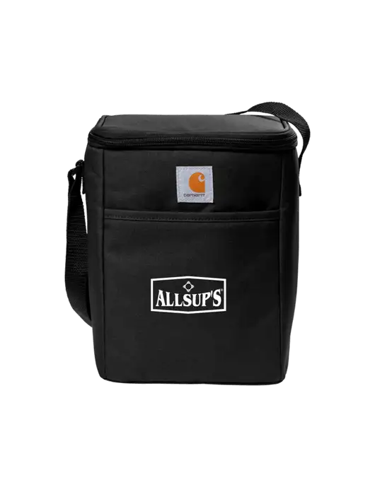 Carhartt Black Vertical 12-Can Cooler w/ALLSUP'S Logo