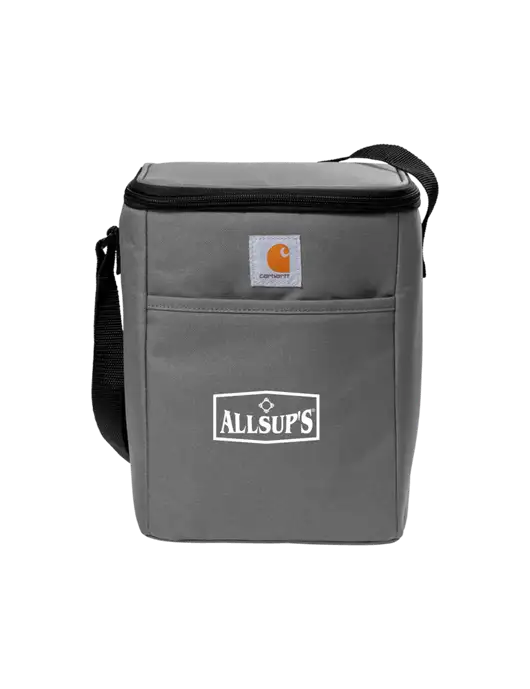 Carhartt Medium Grey Vertical 12-Can Cooler w/ALLSUP'S Logo