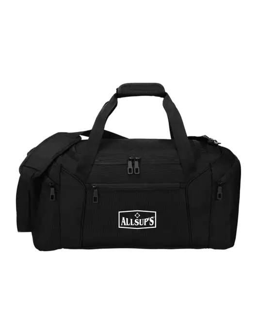 Slim & Lite Black Duffel    w/ALLSUP'S Logo