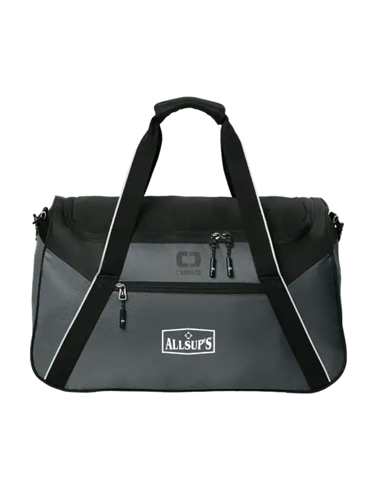 OGIO Dark Medium Grey/Black Inception Duffel w/ALLSUP'S Logo