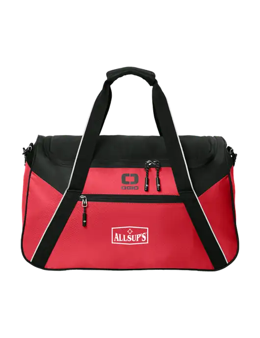 OGIO Red/Black Inception Duffel w/ALLSUP'S Logo