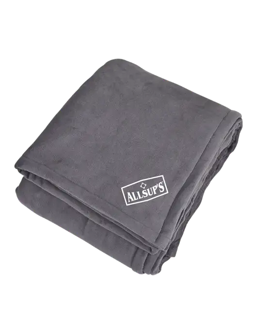 Mountain Lodge Hearth Grey Blanket  w/ALLSUP'S Logo