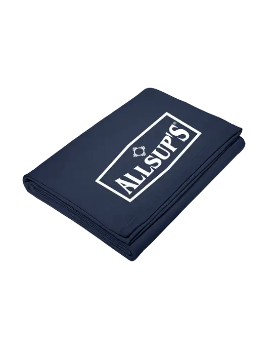 Core Navy Fleece Sweatshirt Blanket w/ALLSUP'S Logo