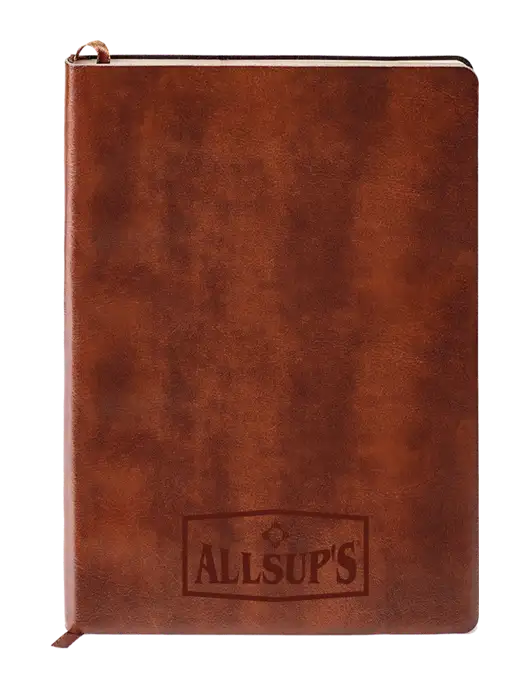 Fabrizio Brown Soft Cover 5.75 x 8.125 Journal w/ALLSUP'S Logo