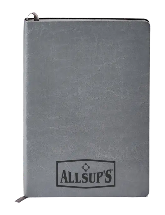 Fabrizio Grey Soft Cover 5.75 x 8.125 Journal w/ALLSUP'S Logo