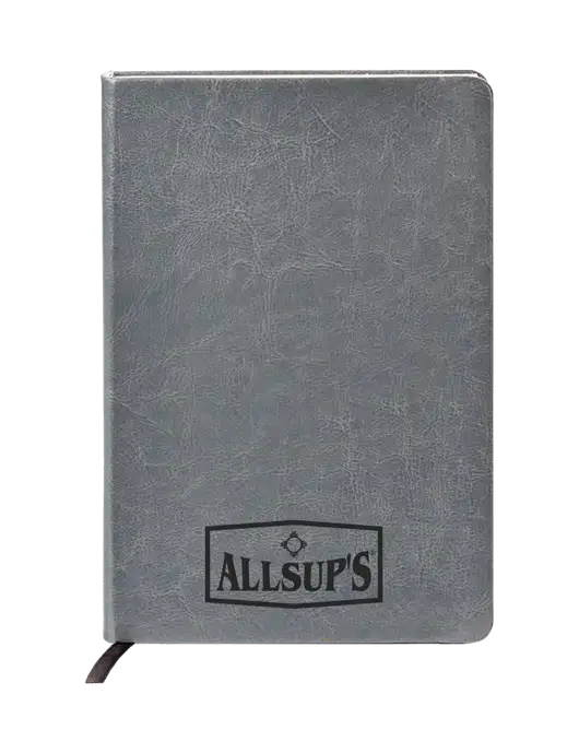 Fabrizio Grey Hard Cover 5.75 x 8.3 Journal w/ALLSUP'S Logo