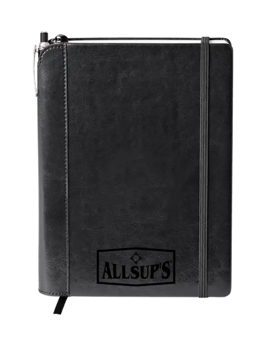 Fabrizio Black Journal 6.375 x 8.375 Combo w/ALLSUP'S Logo