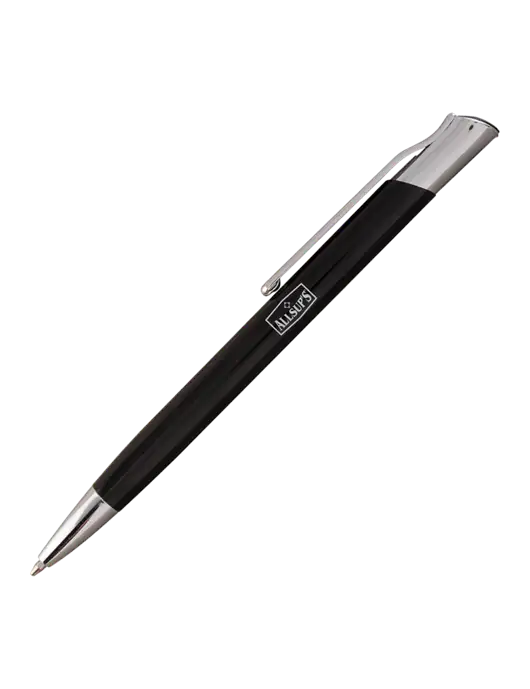 San Malo Black Pen - Black Ink w/ALLSUP'S Logo