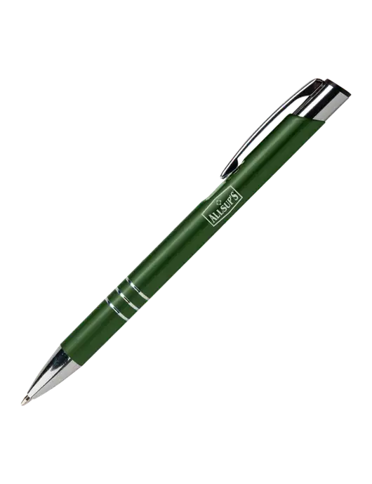 Laurent Green Pen - Black Ink w/ALLSUP'S Logo