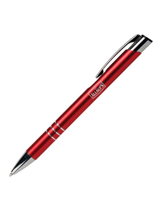 Laurent Red Pen - Black Ink w/ALLSUP'S Logo