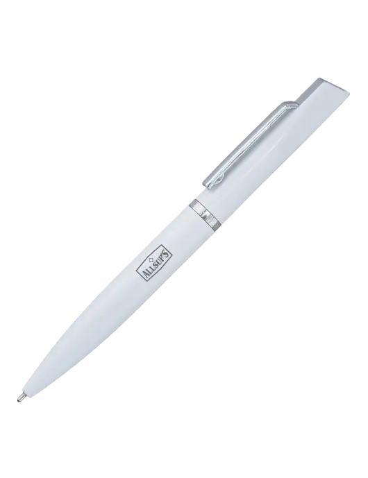 Santos White Pen - Black Ink w/ALLSUP'S Logo