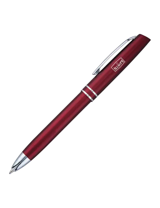 Maroon Anguilla Black Ink Pen w/ALLSUP'S Logo