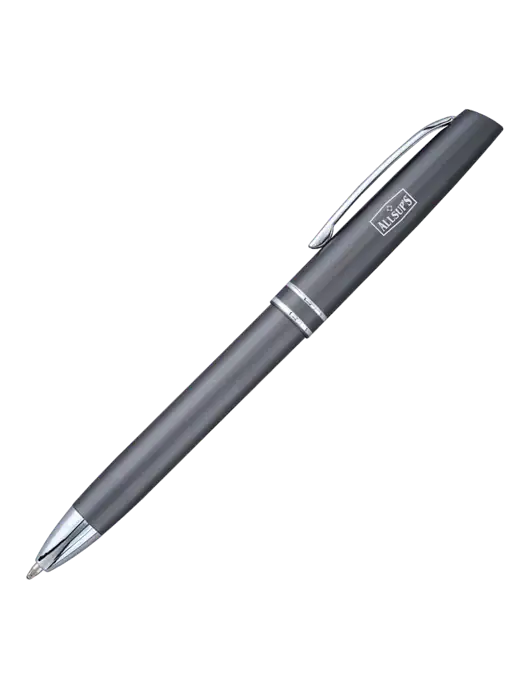 Gunmetal Anguilla Black Ink Pen w/ALLSUP'S Logo