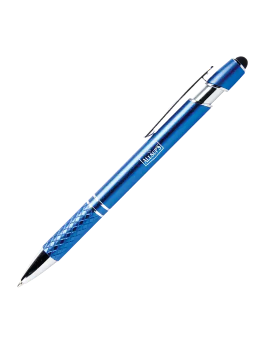 Valencia Blue Stylus Pen - Black Ink w/ALLSUP'S Logo