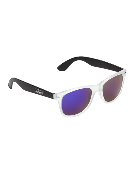 Key West Black Mirrored Sunglasses w/ALLSUP'S Logo