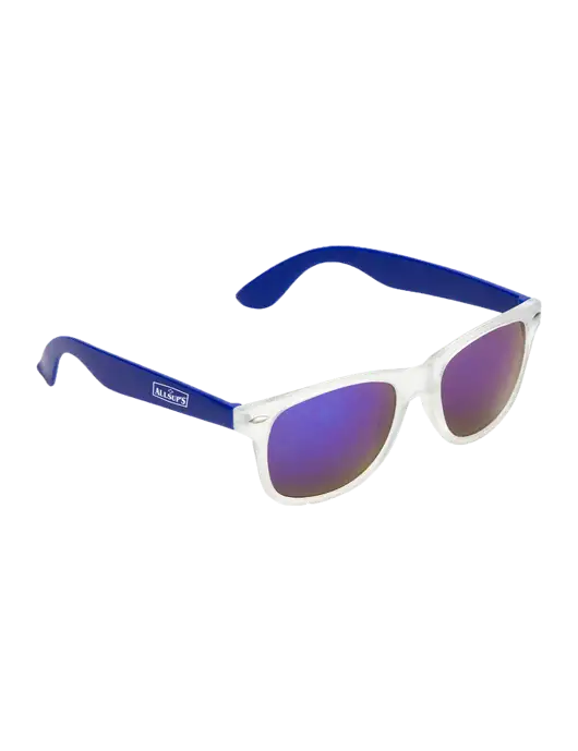 Key West Blue Mirrored Sunglasses w/ALLSUP'S Logo