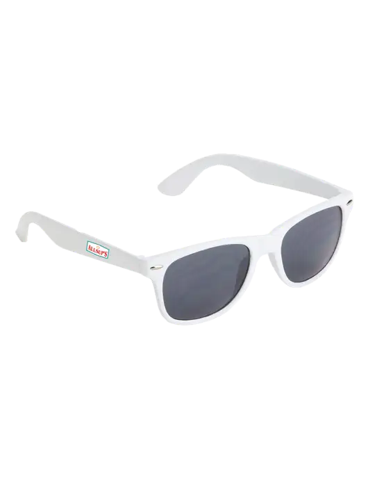 Daytona White Sunglasses w/ALLSUP'S Logo